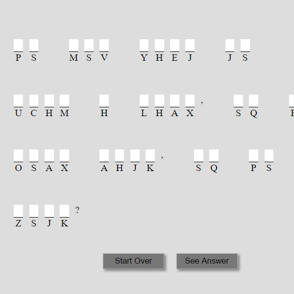 Cryptograms